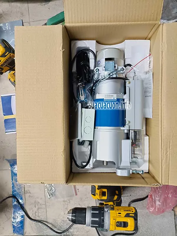 lắp đặt motor cửa cuốn austdoor