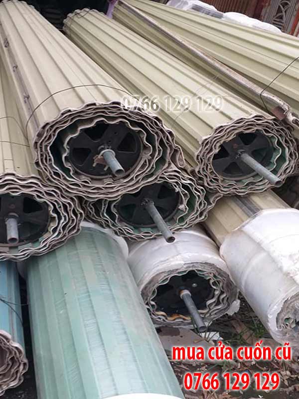 Mua bán lắp đặt cửa cuốn kéo tay, tấm liền cũ tại Hà Nội