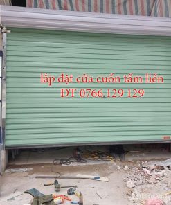 Lắp đặt cửa cuốn tấm liền giá rẻ tại Hà nội